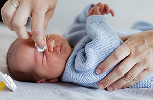 La toilette de bébé